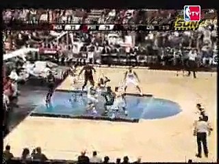 Dwyane Wade slams Over Rodney Carney's face for the Dunk