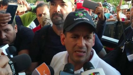 Download Video: Luis Fernando Camacho llega a La Paz para pedir la renuncia de Morales