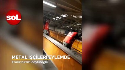 Metal işçileri eylemde