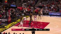 Thad Young sets up LaVine from behind his back