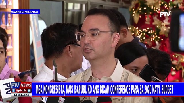 Mga kongresista, nais isapubliko ang bicam conference para sa 2020 national budget
