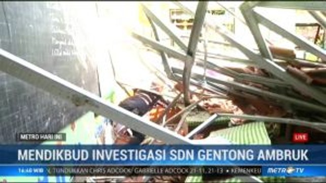 Mendikbud Kirim Tim Investigasi Ambruknya SDN Gentong