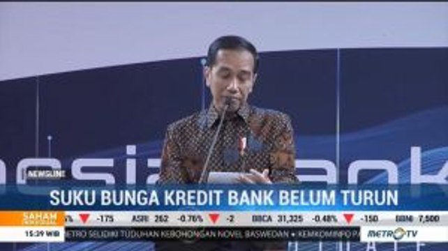 Presiden Minta Perbankan Nasional Turunkan Suku Bunga