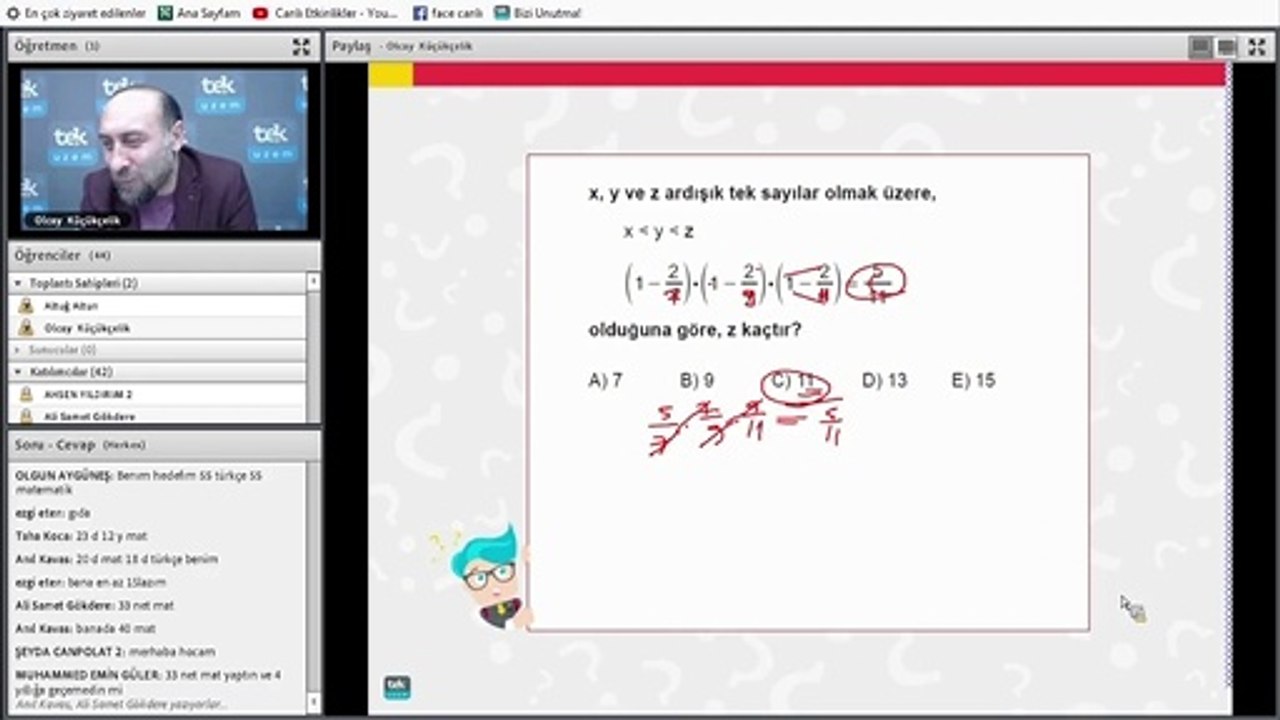 03-03-Ardışık Sayılar DGS Matematik Dersleri,