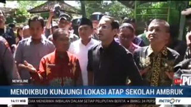 Mendikbud Kunjungi Sekolah Ambruk di Pasuruan