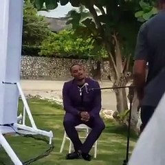 Omar McLeod sings Ed Sheeran at Elaine Thompson's wedding