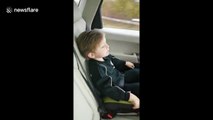 Adorable three-year-old boy sings famous Liverpool football song perfectly in the car