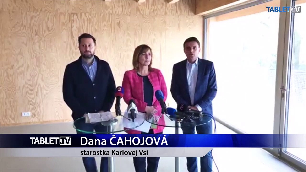 ZÁZNAM: Brífing primátora M. Valla a starostky Karlovej Vsi D. Čahojovej