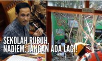 Tinjau Sekolah Ambruk di Pasuruan, Nadiem Makarim: Jangan Terjadi Lagi!
