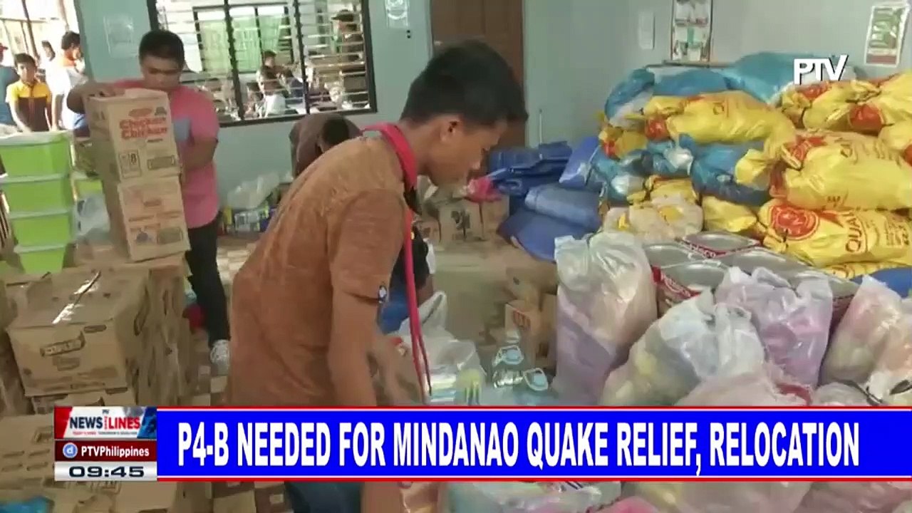 P4-B needed for Mindanao quake relief, relocation
