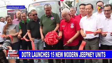 DOTr launches 15 new modern jeepney units