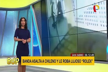 San Isidro: extranjeros son capturados tras robar “rolex” a turista chileno