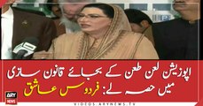 We will change laws to change the system, says Firdous Ashiq Awan