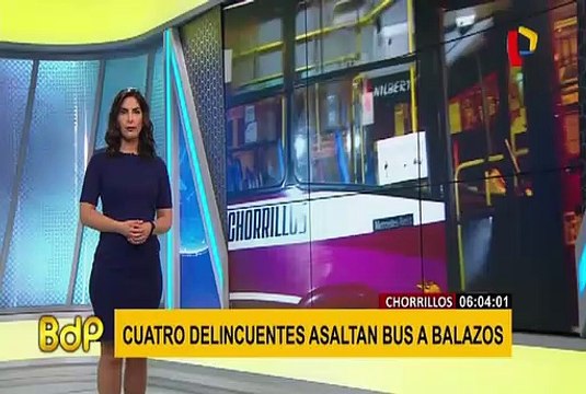 Chorrillos: policía resultó herido tras intentar frustrar asalto a bus