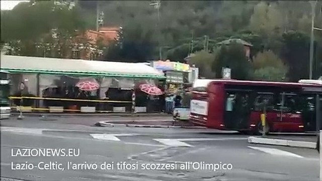 Lazio-Celtic, l'arrivo dei tifosi scozzesi all'Olimpico