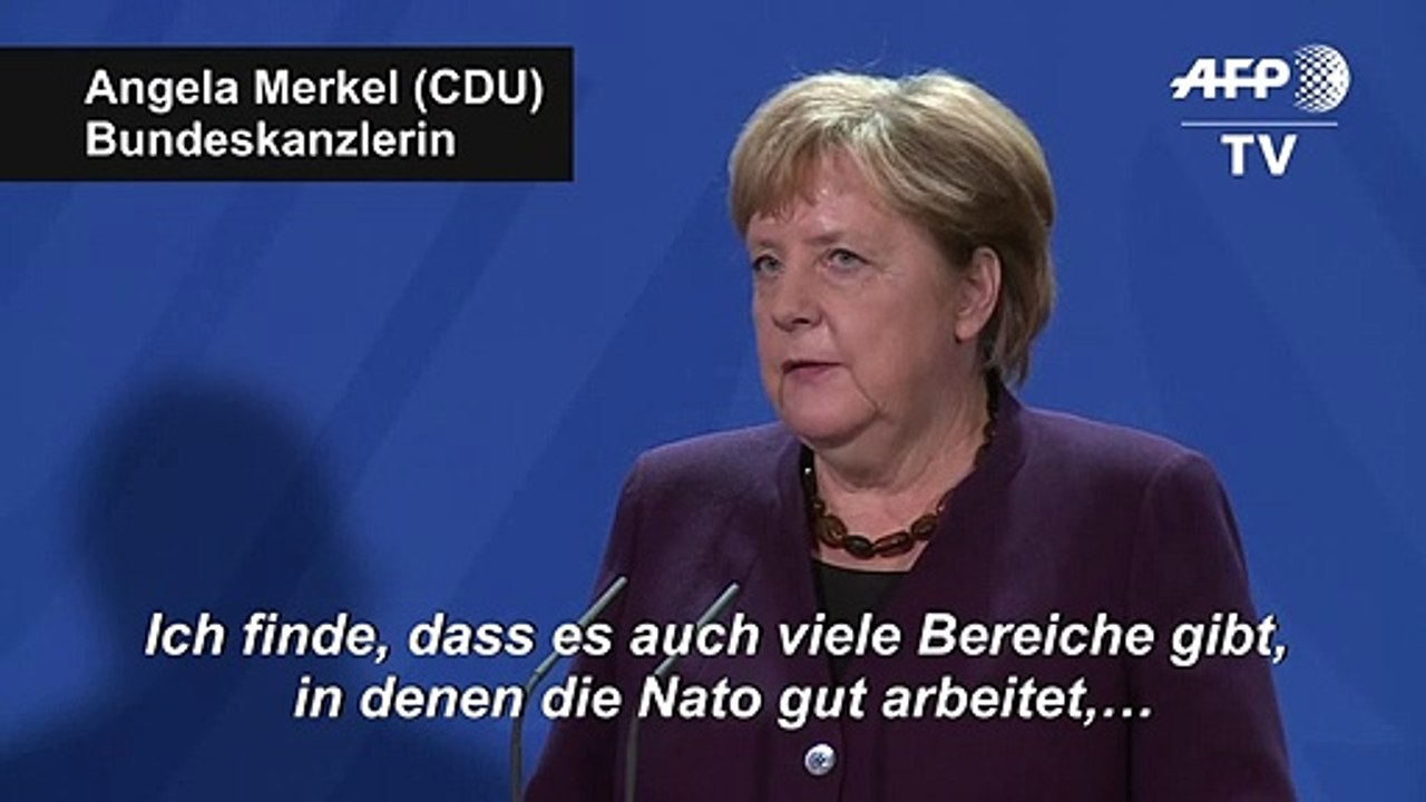 Merkel weist Macrons Nato-Kritik entschieden zurück