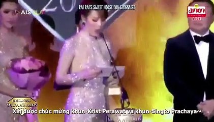 [VIETSUB] KristxSingto "BEST COUPLE" MAYA Award 2018 | Phát biểu nhận giải | สิงโต – คริส