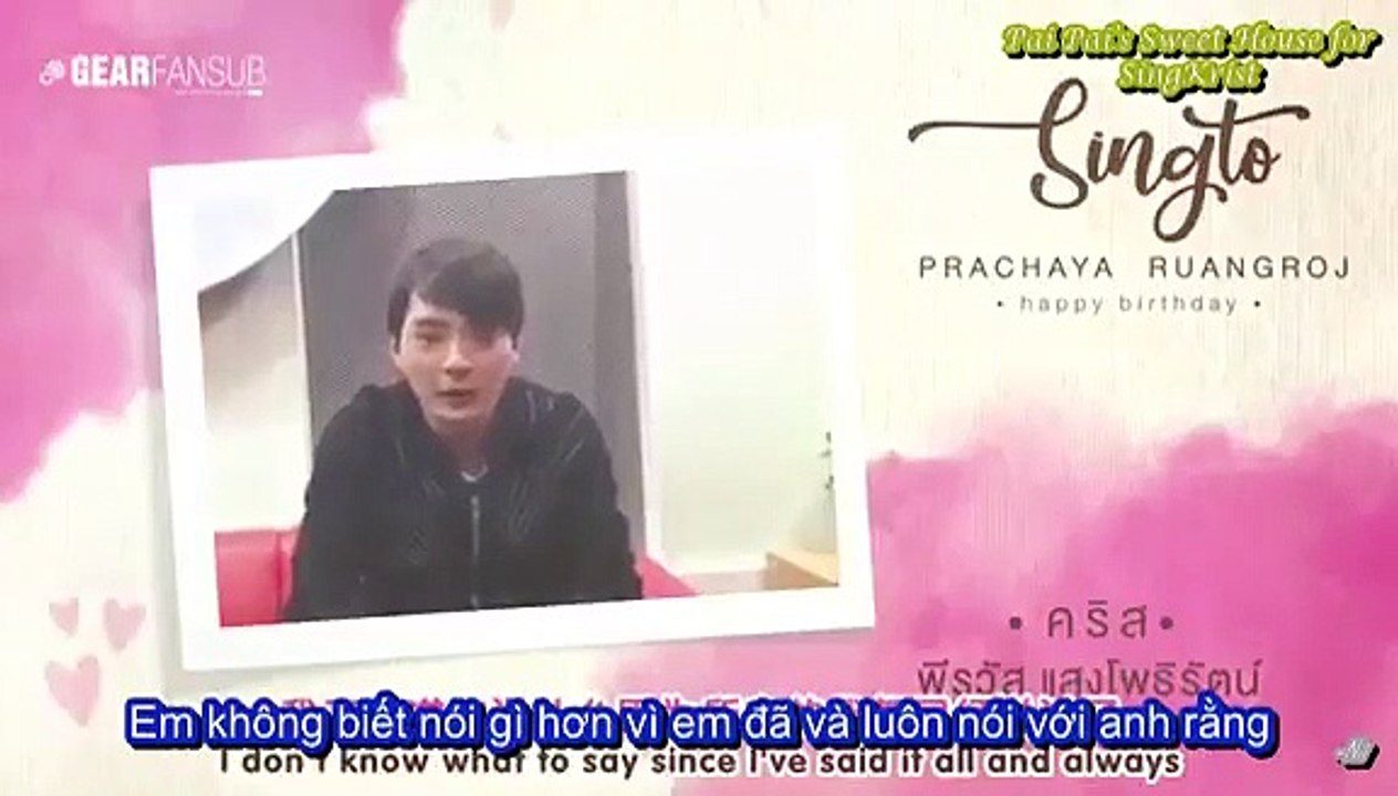 [VIETSUB] Lời chúc của N'Krist tới P'Singto l KristxSing