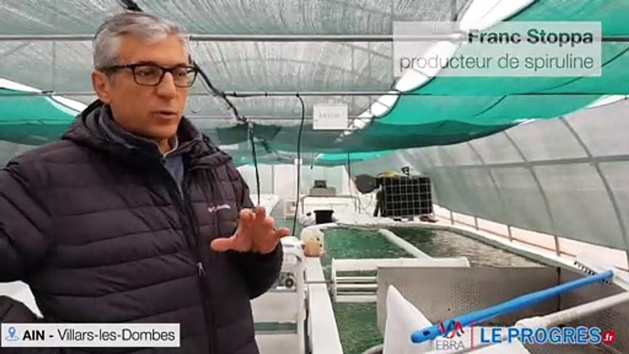 Franc Stoppa, à la tête de la ferme de production de spiruline à Villars-les-Dombes