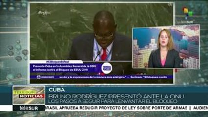 Cuba destaca apoyo en ONU al levantamiento del bloqueo de EE.UU