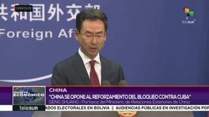 China reitera respaldo al proyecto de resolución contra bloqueo a Cuba