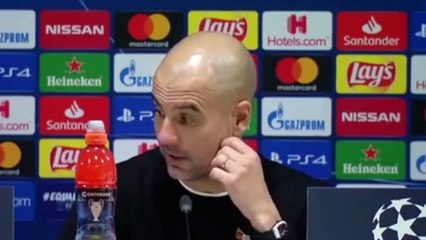 Football - Champions League - Pep Guardiola on Kyle Walker ending the game as goalkeeper... Atalanta 1 - 1 Manchester City