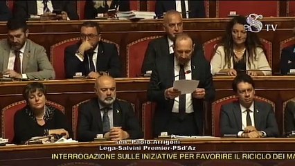 Arrigoni - La tassa sulla #plastica serve a questo Governo solo per fare cassa (07.11.19)