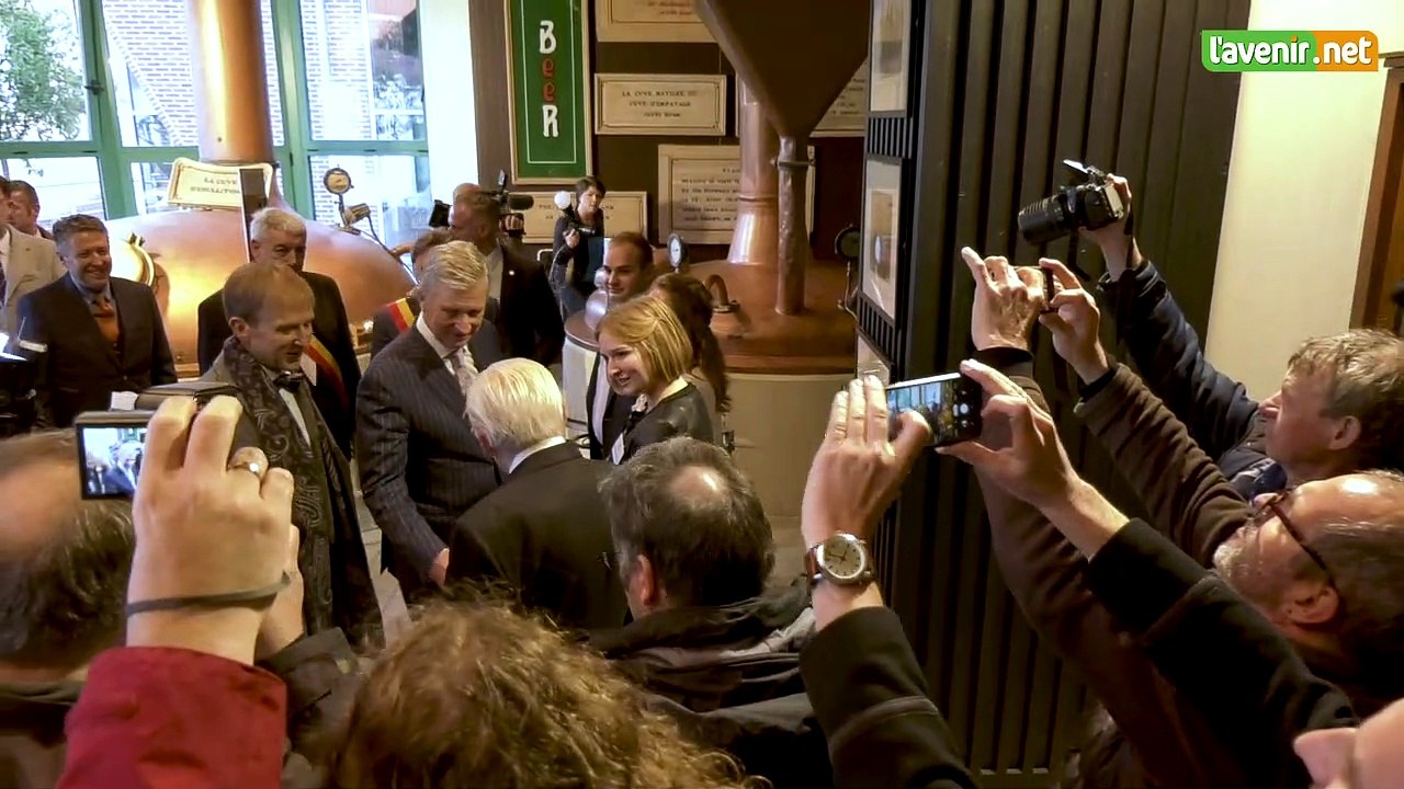 L'Avenir - Visite du roi Philippe à la brasserie Dubuisson