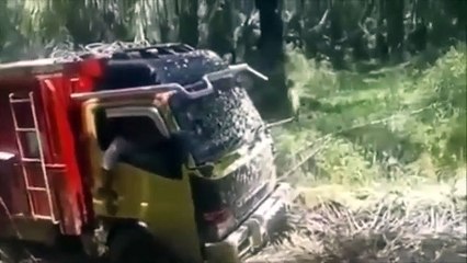 Best Driving Skill on The Most Hardest Road To Drive