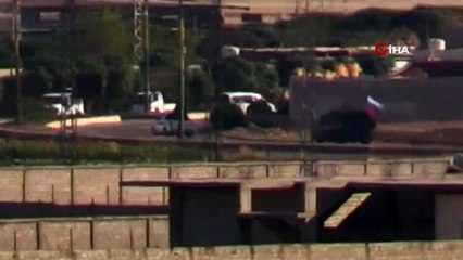 Rus askerleri, PKK/YPG üyeleriyle devriye yapıyor