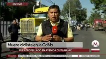 Ciclista muere atropellada por tráiler en Azcapotzalco