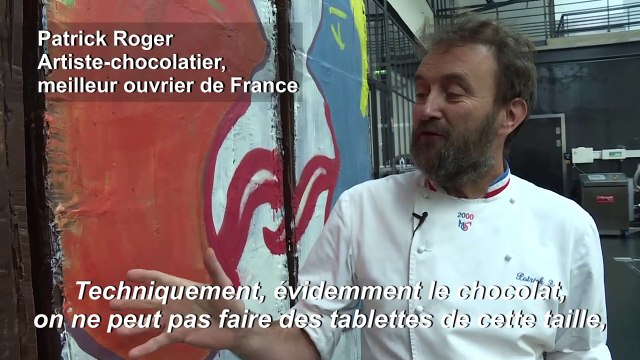 Chute du mur de Berlin: Patrick Roger créé une réplique en chocolat
