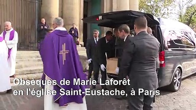 Obsèques de la chanteuse et actrice Marie Laforêt à Paris