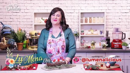 Receta de tronco navideño sabor chocolate para Navidad