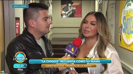 'La Chiquis' Rivera revela si le molestan las comparaciones constantes con su mamá.|Venga La Alegría