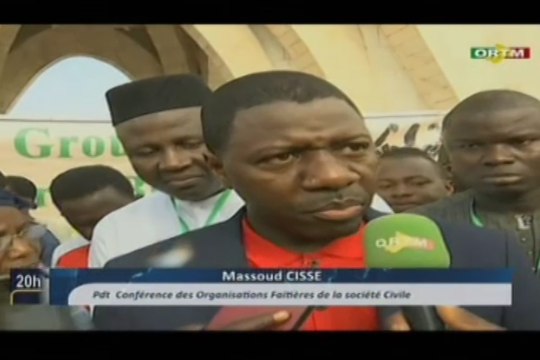 ORTM/Conférence des organisations faîtières de la société civile en hommage au FAMA au monument de la République