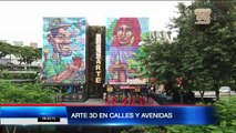 Arte 3D en calles y avenidas fomentan turismo en Guayaquil