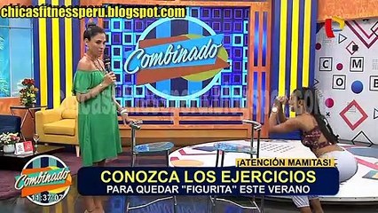 Video herunterladen: Rocío Miranda ejercicios con elementos caseros programa Combinado Panamericana televisión 07.11.2019