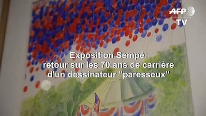 Exposition Sempé: retour sur les 70 ans de carrière d'un dessinateur "paresseux"