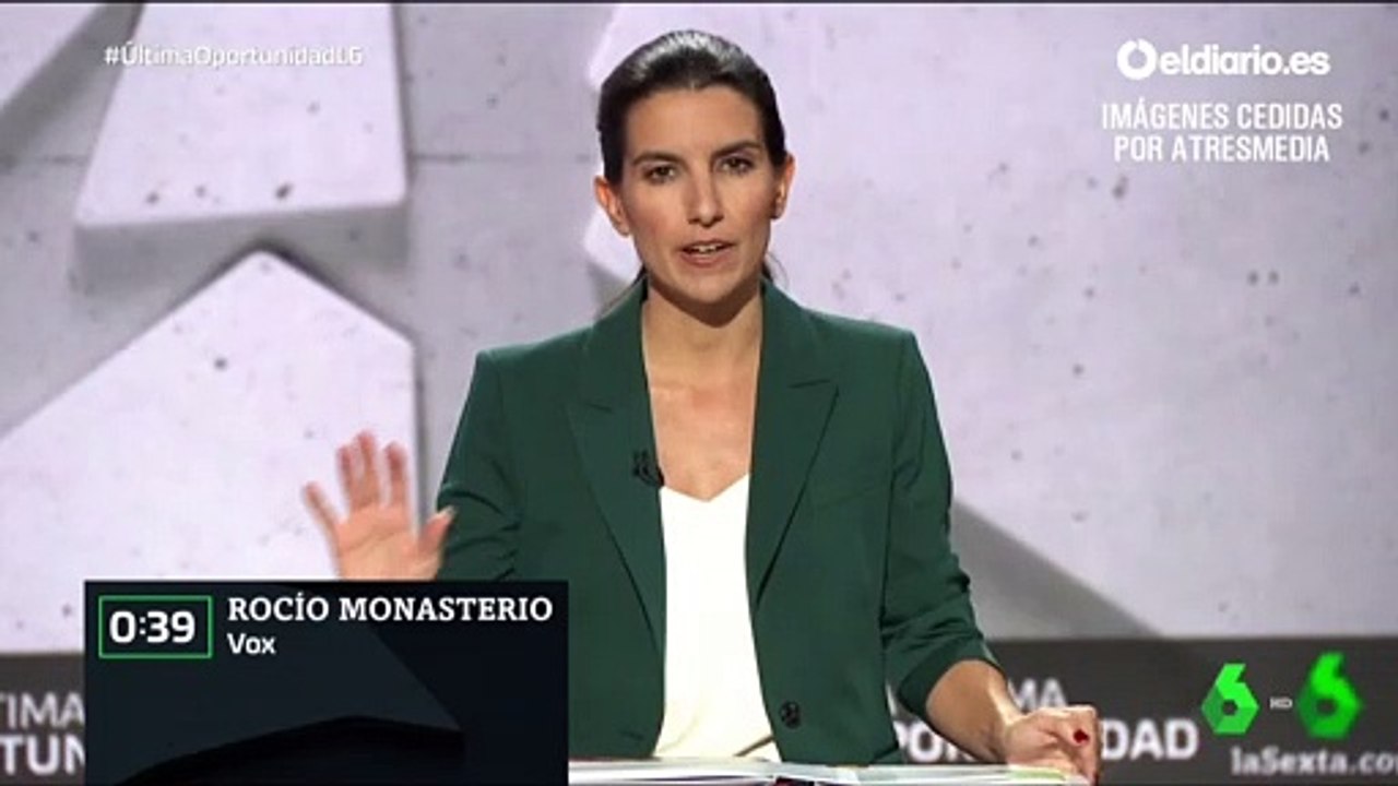 Minuto de oro de Rocío Monasterio (Vox): "Somos una alternativa que hace frente al despilfarro autonómico"