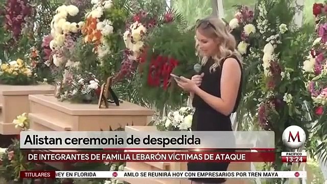 Dan último adiós a miembros de la familia LeBarón, asesinados en Sonora