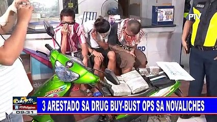 3 arestado sa drug buy-bust ops sa Novaliches