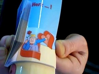 Flip Book / Carte de Voeux : Regarde dans mon coeur