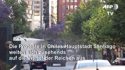 Proteste in Santiago de Chile auch in Stadtvierteln der Reichen