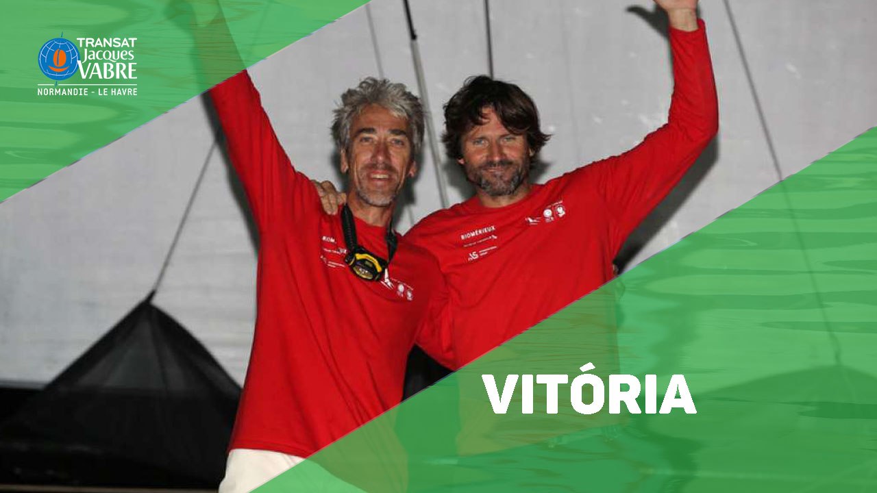 Chegada do campeão da Multi50 da Transat Jacques Vabre