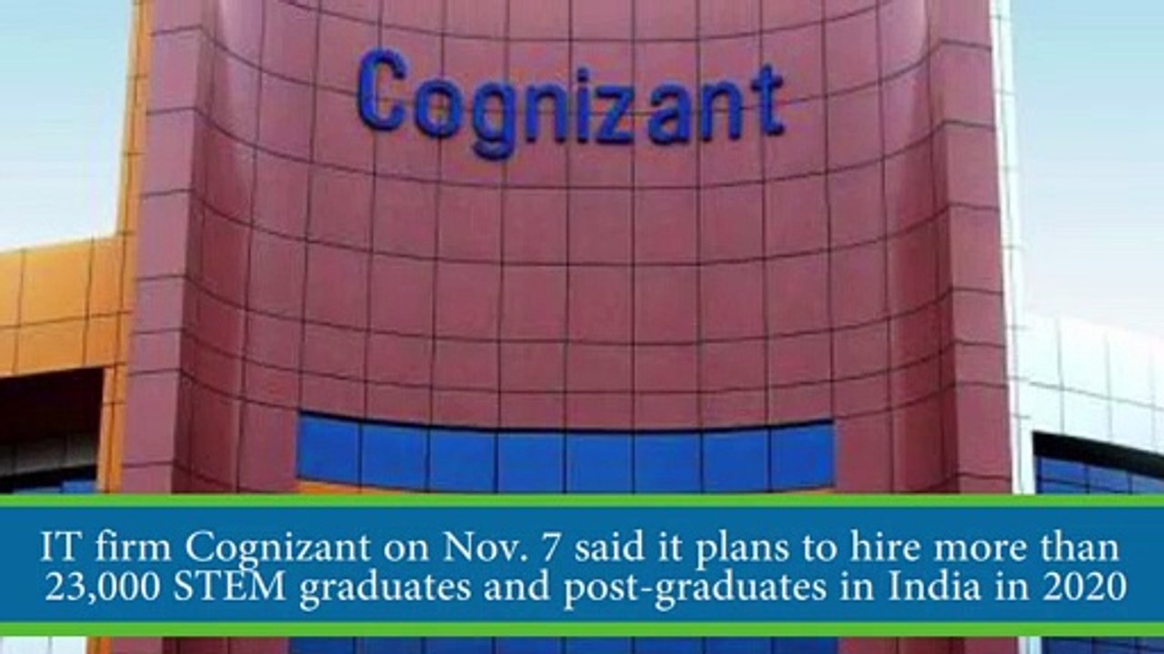 Cognizant to hire over 23,000 students in 2020