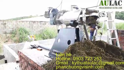 Máy tách phân heo bò gà máy tách trục vít