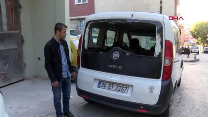 Beyoğlu'nda işe gitmek için araçlarının başına gelenler şok yaşadı