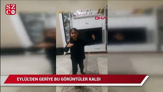 Servis aracının ezdiği Eylül'den geriye bu dans görüntüleri kaldı