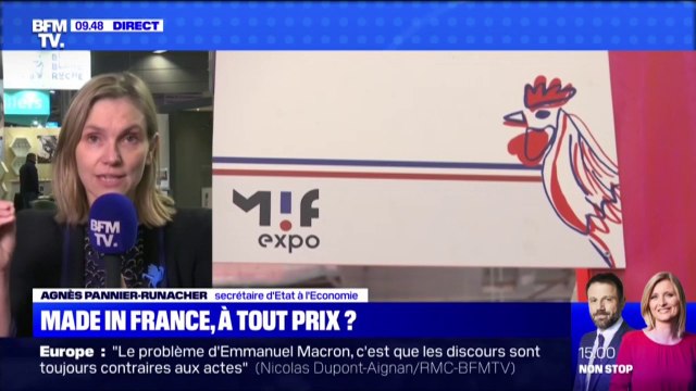 Made in France: la secrétaire d'Etat à l'économie Agnès Pannier-Runacher propose de faire payer le contenu carbone des produits importés